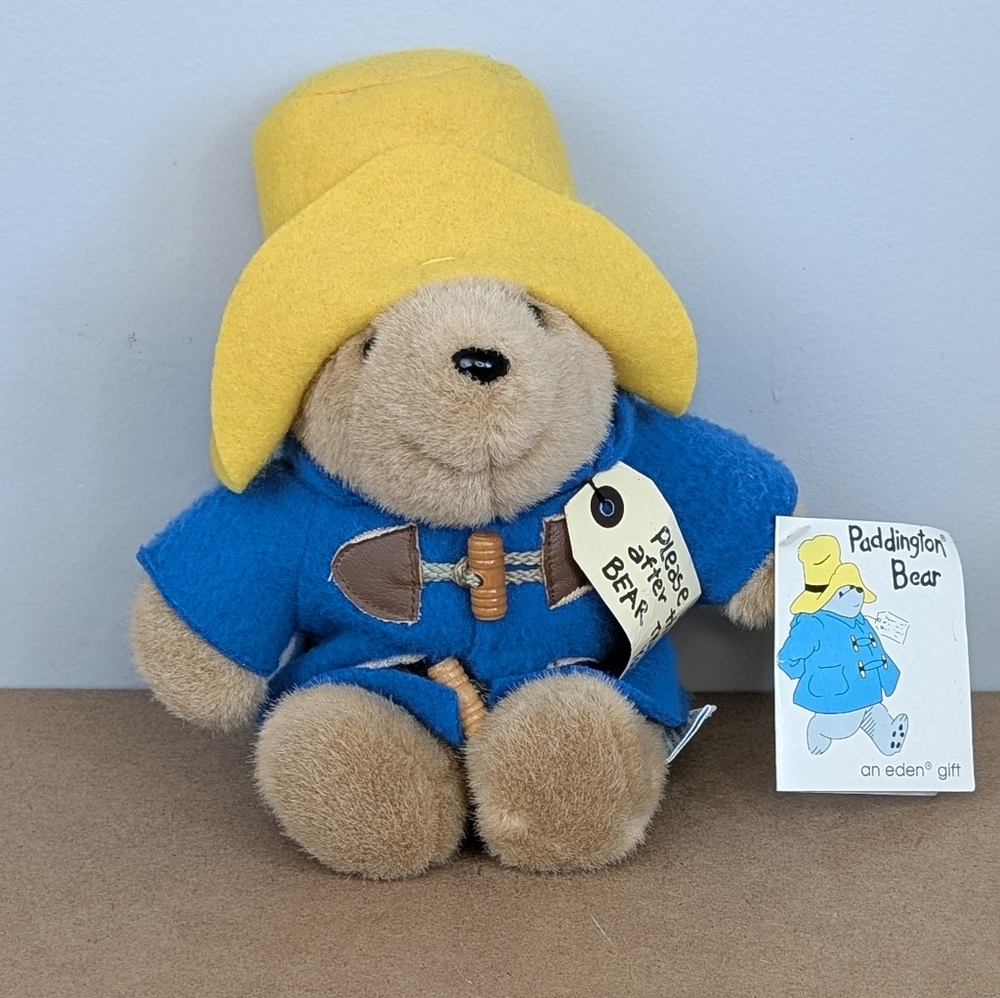 Vintage Eden Toys Paddington Bear Plush Toy, NWT
